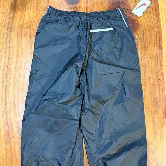 NOS Vintage Y2K Nike Women's Pants XL 16-18 Black Wide leg Swishy Stripe C18 - Picture 8 of 8